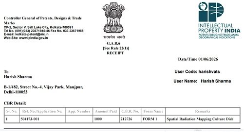 Patent Application - Spatial Radiation Mapping